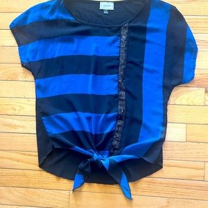 Size Small Royal and Black Shirt